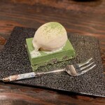 炭火焼珈琲 蔵 - 濃厚抹茶ガトーショコラ（800円）