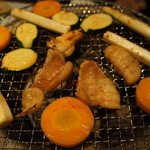 かみいし - フグ炭火焼き