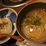 かみいし - にゅうめんとふぐ天焼きおにぎり