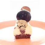 パティシエヤマ - 和栗のモンブランの断面 '15 2月上旬