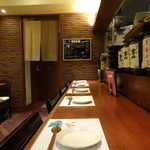 旬鮮炭火焼 獺祭 - カウンター席