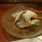 旬鮮炭火焼 獺祭 - 松島産生牡蠣ポン酢アップ