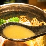 Tori Soba Zagin - ②鶏と海老 時々 煮干しSoba（スープ）