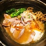 鶏 soba 座銀 - ②鶏と海老 時々 煮干しSoba