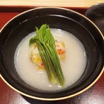 越彩 玄 - 筍まんじゅう　筍すりながし　コシアブラ　椀