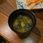 富岡一丁目の夕陽 - 生あおさのりみそ汁