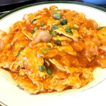 満州園 - 海老玉子チリ定食