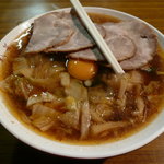 彩華ラーメン 屋台 - 彩華ラーメン（小）スペシャル（チャーシュー、生玉子入り）('10.3)