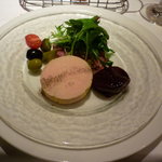 セ'ラヴィー!ナガノ - 鴨ﾌｫｱｸﾞﾗのﾃﾘｰﾇとﾄﾞﾗｲｲﾁﾁﾞｸの赤ﾜｲﾝ煮