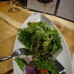 イルバンコ - オリジナルドレッシングが山葵菜が絡んで美味しい