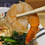 開花屋 楽麺荘 - 海老リフト