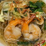 開花屋 楽麺荘 - 具材アップ
