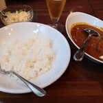 カレー屋ばんび - ポークカレー（昼下がりセット）
