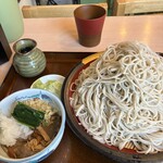 満月 - 料理写真:冷おろしきのこそば【大盛り】