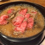 松木家 - 近江牛のすきやき　まずは肉！