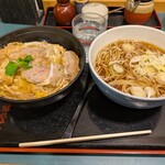 小諸そば - 料理写真:満腹セット 肩ロースカツ丼セット 820円　(2025.11)