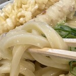 饂飩頑陣 - 硬い麺でエッジ凄い