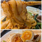 功夫ラーメン 中華料理 - 西安泼油面(シーアンヨウポーメン) 950円✨️ピリ辛でほのかに酸味のある油そば。味玉もいい塩梅でした。麺は細麺、平麺、太麺も選べます。