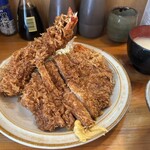 かつ平 - ロース海老ライス。
