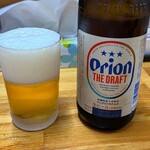 一番餃子 - 一番餃子栄町店(オリオン瓶ビール)