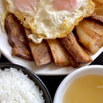 中華ごはん よろこび家 - ＊チャーシューエッグ定食 チャーシュー倍（¥1,200）