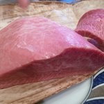 新和食 きくい - ミスジ肉（チョコレート） 炙り