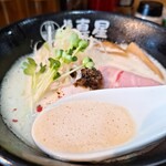 麺屋真星 - 【濃密！！コク旨泡鶏白湯(塩)】
