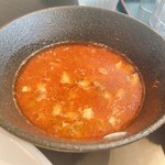 麺屋武一 - 濃厚鶏つけ麺・辛、1,300円。