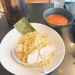 麺屋武一 - 濃厚鶏つけ麺・辛、1,300円。