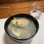 酒肴 新屋敷 - 蛤と筍のお吸い物