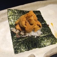 鉄板焼 天 六本木 - 焼き海胆