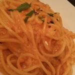 旬采 - ウニのトマト味のパスタ