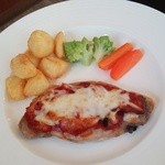 BistroPetitBonheur - 蔵王山麓豚ロース　彩り野菜とチーズ焼き