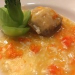 圓山大飯店 - 『包内皆有餠之海味』○アワビとウニの卵煮様？組み合わせゴージャスですね～流石に国賓をもてなす料理！！