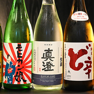 お料理と相性の良い、選りすぐりの日本酒をご用意