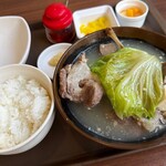 宮良そば - 宮良そば那覇店(骨汁定食)