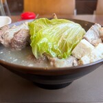 宮良そば - 宮良そば那覇店(骨汁定食)