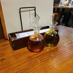 MOKICHI TRATTORIA - 辛味オイル＆オリーブオイル
