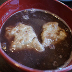 可也 - 大きな“そばがき”ふわふわ食感。