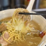 ラーメン茂木 - 雲呑麺（わんたんめん）　1100円　＋　大盛り　150円