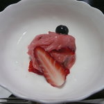 つる幸 - あまおうを使ったシャーベット