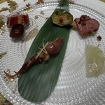 中国料理 礼華 四君子草 - ①5種前菜盛り合わせ(全部味に個性があり美味しかったです)
