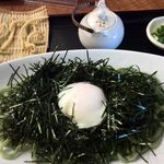 海苔ぶっかけ + 温卵