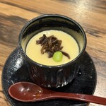 酉あき - お通し 茶碗蒸し