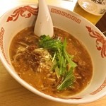 もん多 - もん多＠京王よみうりランド ♪「担々麺（特注ハーフ）」(^^) ハーフできるかは店主に聞いてみてね (^^) #ごちそうフォト #ラーメン