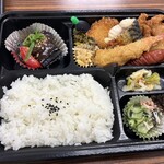松風 - お弁当は日替わりの旬の食材を用いた和定食弁当でした。