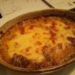 ビストロばんごはん - グラタン。牛筋とカブだったかな。美味しかった！