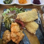 Meine Mami - 純輝鶏のご褒美トリマヨ＆塩麹漬けアジフライ