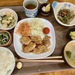 しもぢ食堂 - 日替わり定食テリヤキチキン800円