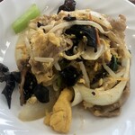 レストラン　シー・マインド - 豚肉とキクラゲと玉子炒め